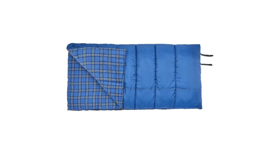 Wenzel Castlewood 20-30 Deg Sleeping Bag, Classic Blue, 39 in X 80 in 7427419