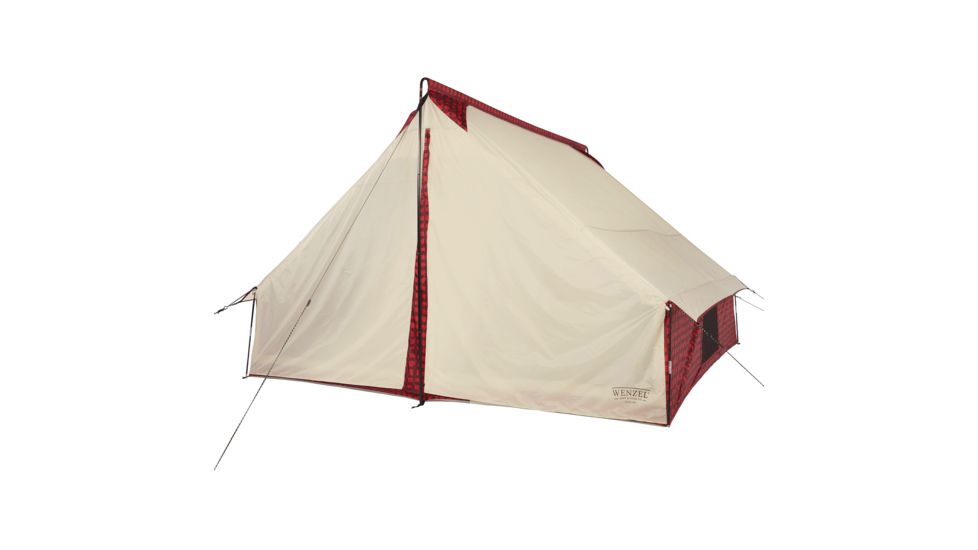 Wenzel Ivanhoe 6-Person Tent, Red Buffalo Plaid, Large, 7303119RBP