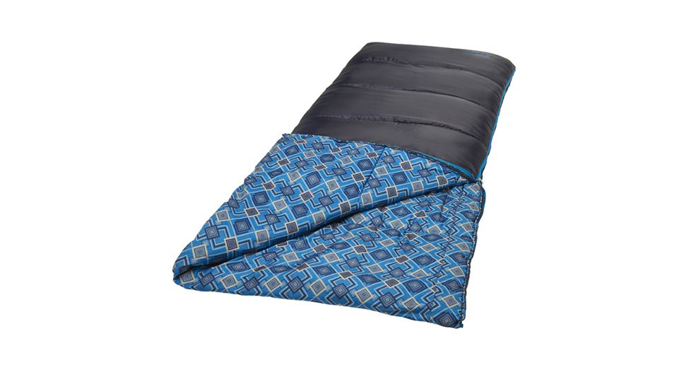 Wenzel Night Rider Sleeping Bag, Peacoat Geo, 7402718