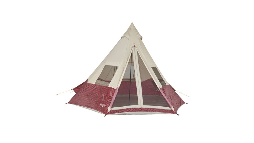 Wenzel Shenanigan Tent, 5 People Capacity, Red Buffalo Plaid, 7300818RBP