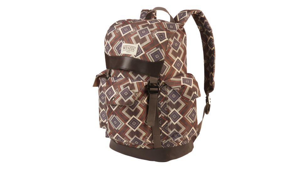 Wenzel Stache 28 Backpack, Brown Geo, 7200718BRG