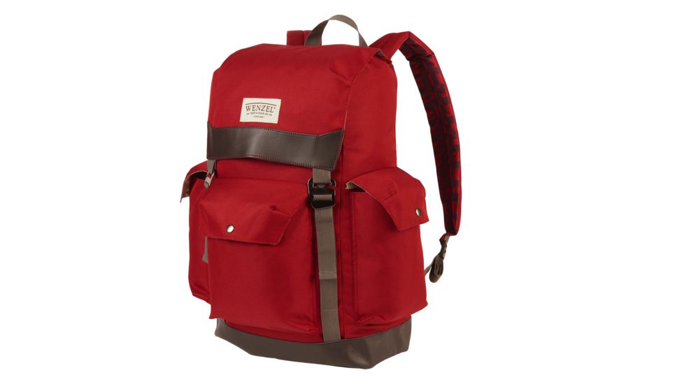 Wenzel Stache 28 Backpack, Red/Red Plaid, 7200718RRP
