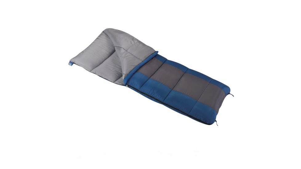 Wenzel Sunward 30 Degree Sleeping Bag, Navy/Gray, 78 in X 33 in, 7409519