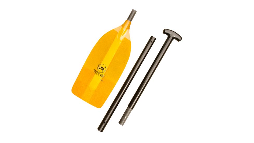 Werner Bandit Straight Shaft STD Paddle, Translucent Amber, 58" BA 1 F41-AMB-58