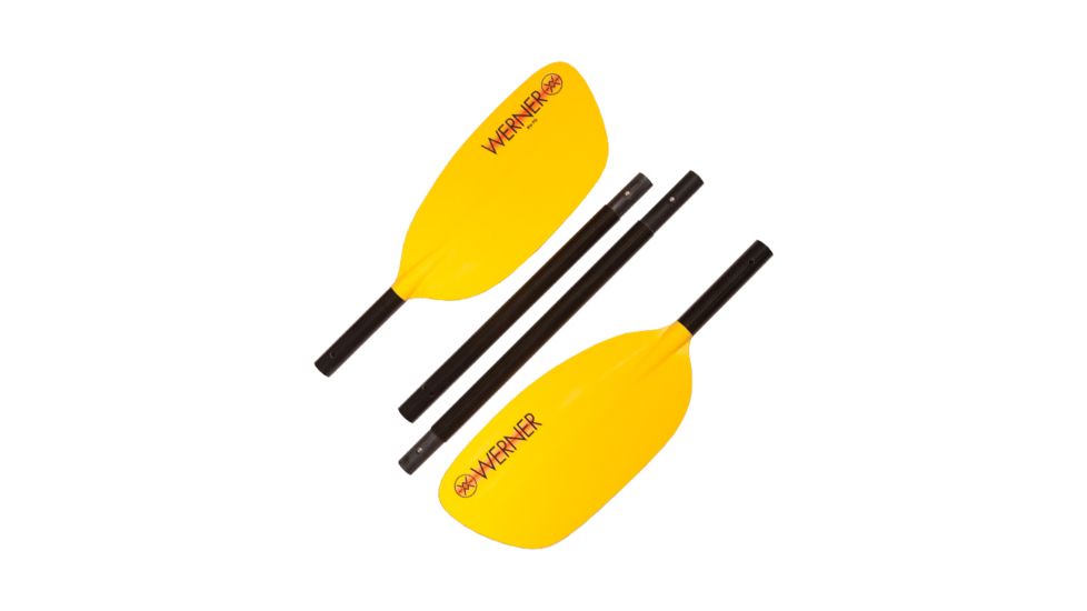 Werner Rio FG Straight Shaft STD 4pc Paddle, YEL-1944