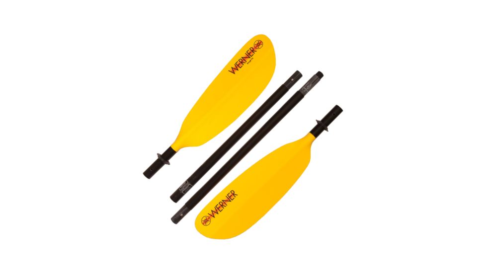 Werner Skagit FG Straight Shaft STD Paddle, 4 piece, Yellow, 230 cm SG 4 F11-YEL-230 cm