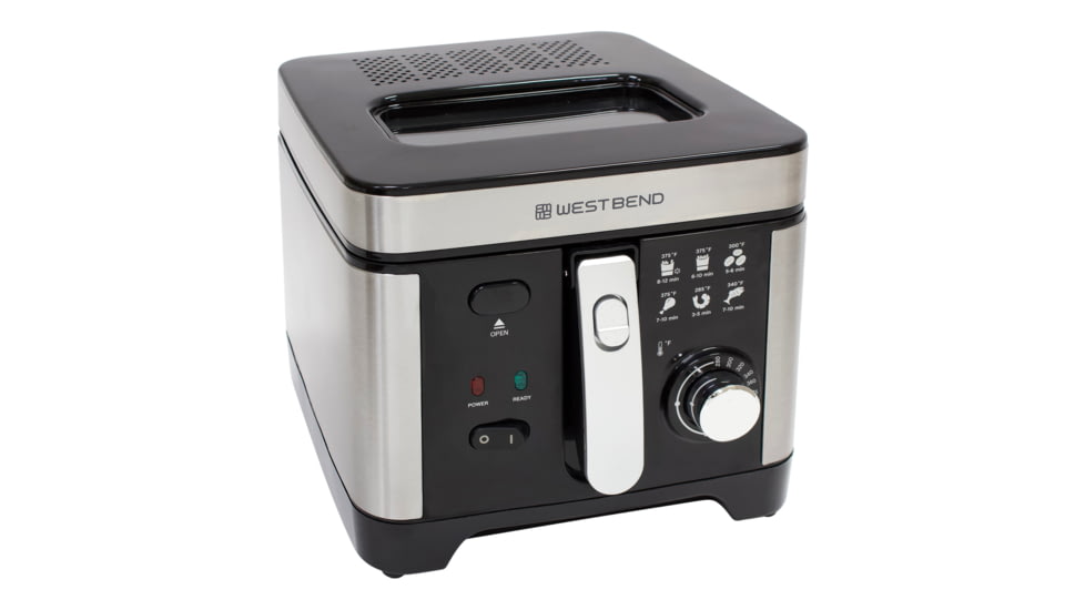 WestBend Deep Fryer, Stainless Steel, 3 Liter, DFWB3LBK13