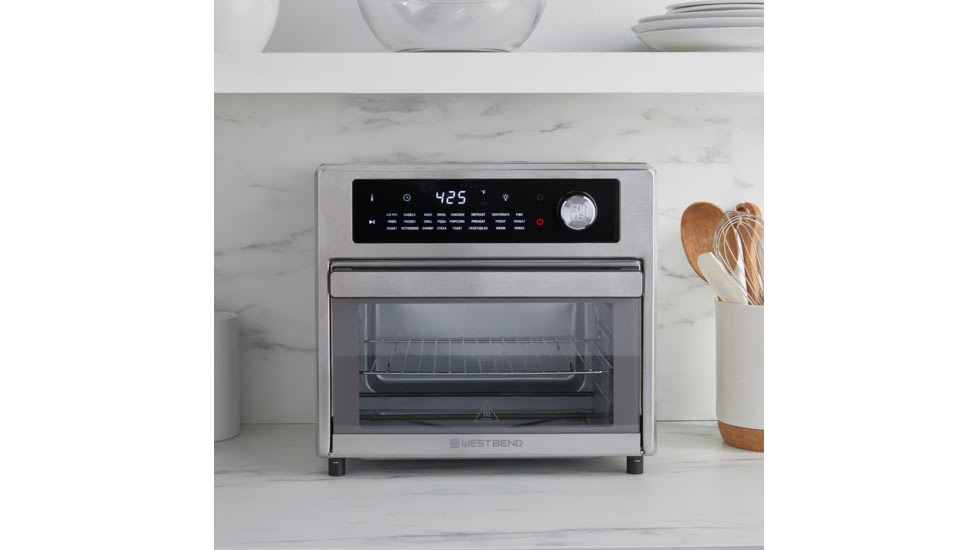 WestBend Air Fryer Oven w/ 24 Presets, Stainless Steel, 26 Quart, AFWB26BK13