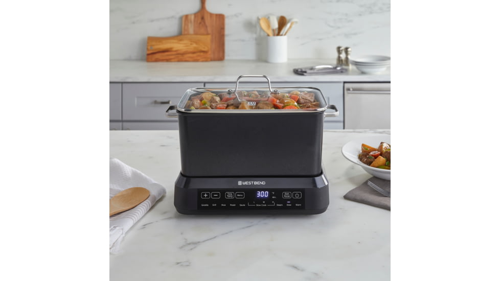 WestBend Versatility Cooker PLUS, Black, 6 Quart, VCWB6QBK13