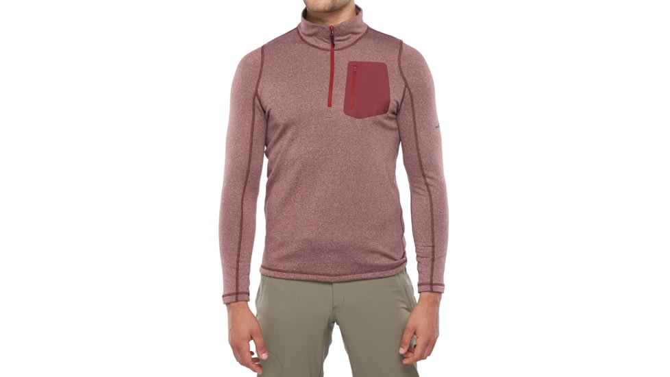 Westcomb Stratum Zip Neck - Men's-Bordeaux-Small