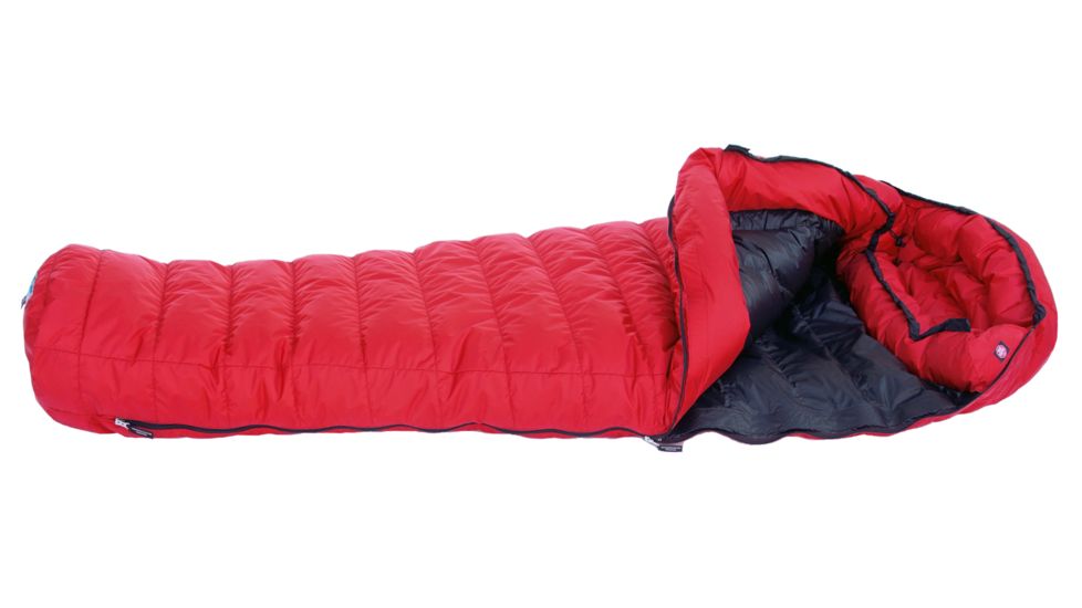Western Mountaineering Apache GWS Sleeping Bag, 15F/-10C, LZ, Crimson, 5ft. 6in., 56APCWSLZ