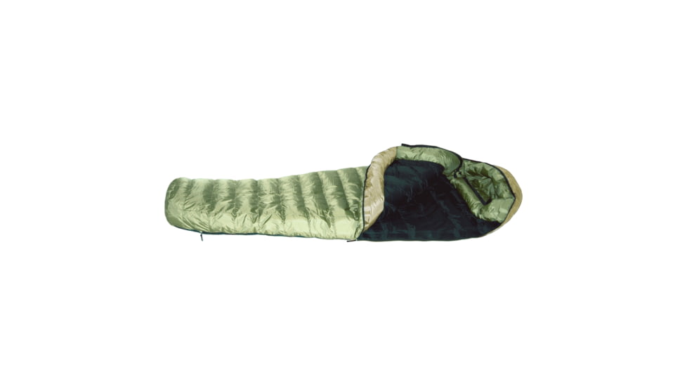 Western Mountaineering Badger StormShield Sleeping Bag, Sage/Black, 6ft, 60BADSTSLZ