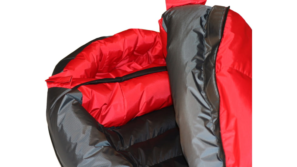 Western Mountaineering Bison GWS -40 Sleeping Bag, Left Zip, Crimson/Black, 6ft 6in, Extra Wide, 66BIWSLZXL