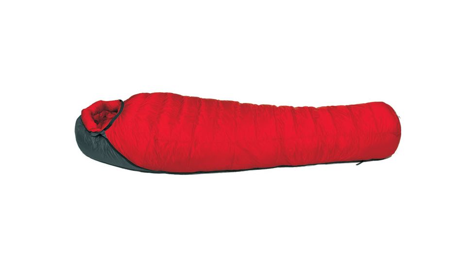 Western Mountaineering Bison GWS Sleeping Bag, -40F/-40C, RZ, Red, 6ft. 6in., 66BIWSRZ