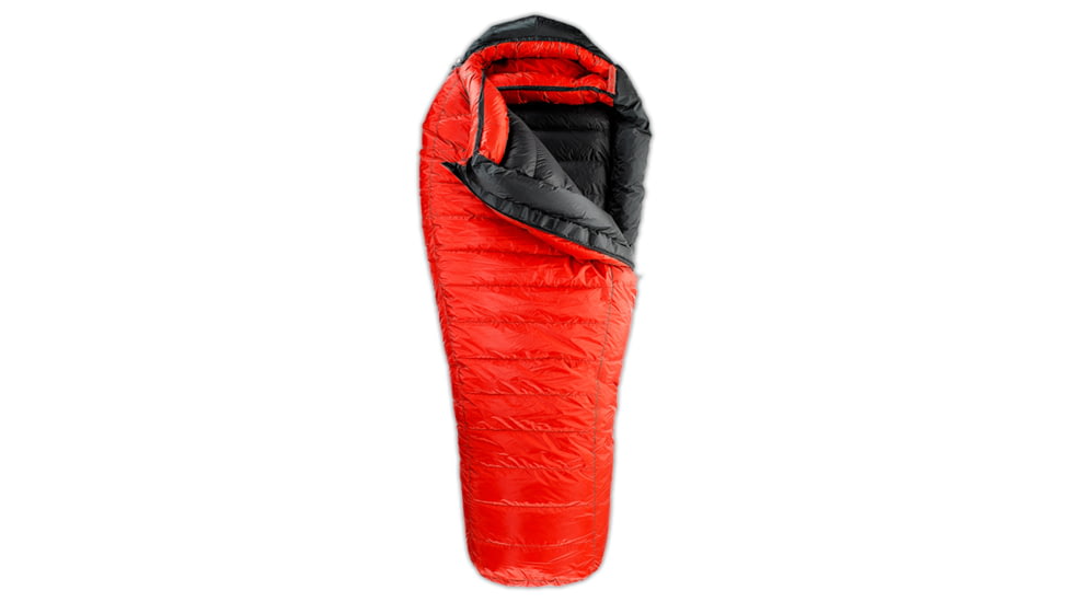Western Mountaineering Bison StormShield Sleeping Bag, Persimmon/Black, 6ft 6in, 66BISSTSRZ