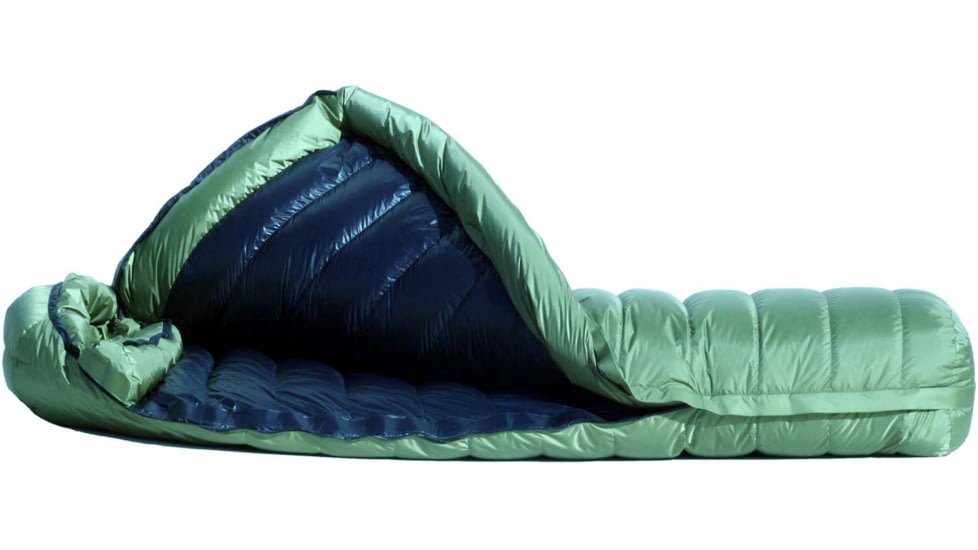 Western Mountaineering Cypress Gore Infinium Sleeping Bag, Left Zip, Sage/Black, 6in, 60CYPGILZ