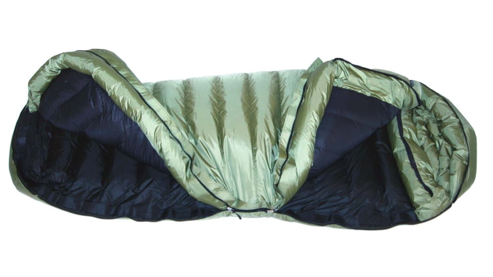 Western Mountaineering Cypress Gore Infinium Sleeping Bag, Left Zip, Sage/Black, 6in, 60CYPGILZ