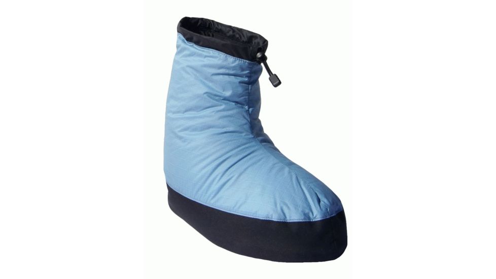 Western Mountaineering Down Booties - Unisex, Sky Blue, Medium, DNBTMBL