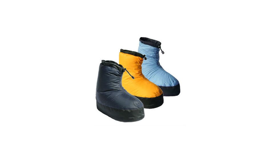 Western Mountaineering Down Booties - Unisex, Yellow, Small, DNBTSYE