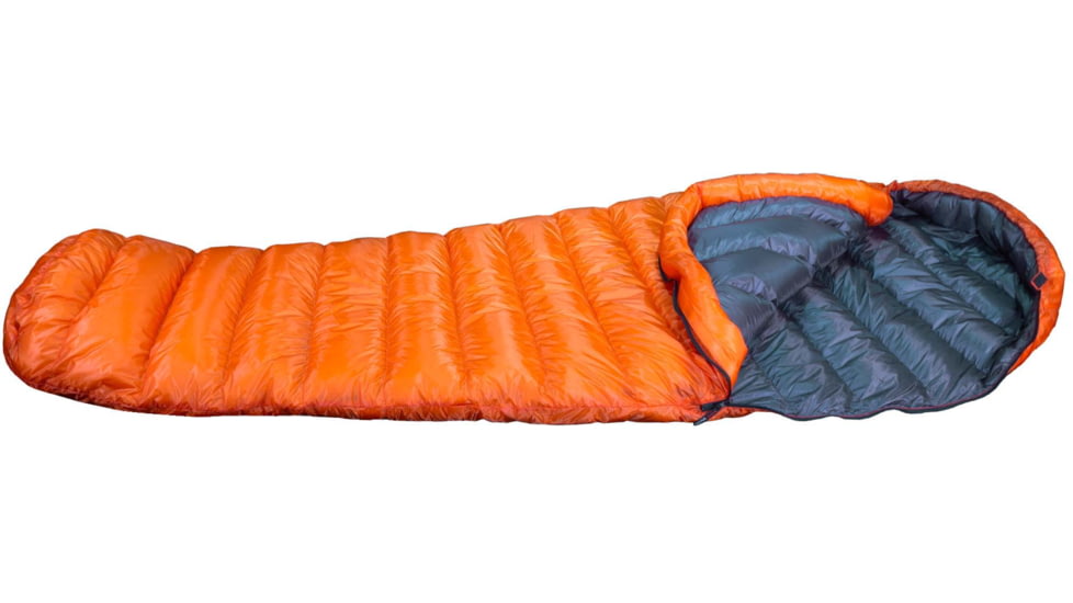 Western Mountaineering Flylite 34 Sleeping Bag, Left Zip, Orange/Grey, 5ft 6in, 56FLYOGLZ