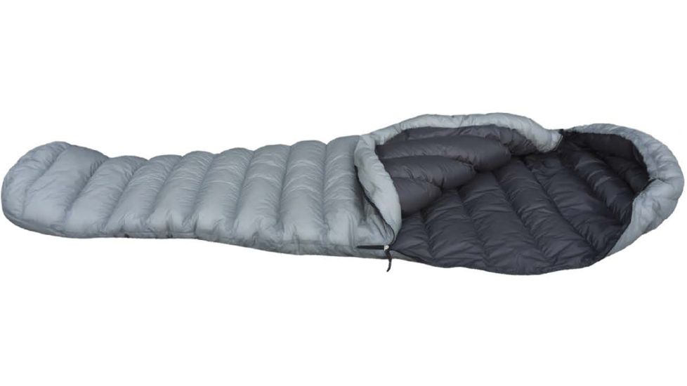 Western Mountaineering Flylite Platinum Sleeping Bag - Limited Edition, 34F/1C, LZ, Platinum/Grey, 6ft. 6in., 66FLYLTPLZ