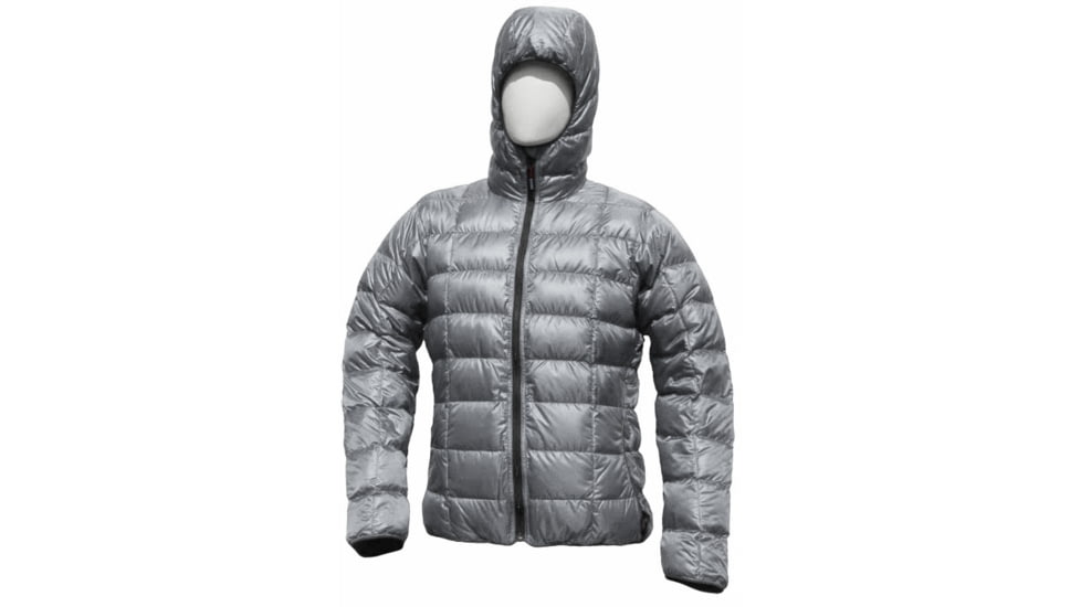 Western Mountaineering Hooded Flash Jacket - Mens, Silver, Extra Large, FHJKMXLS