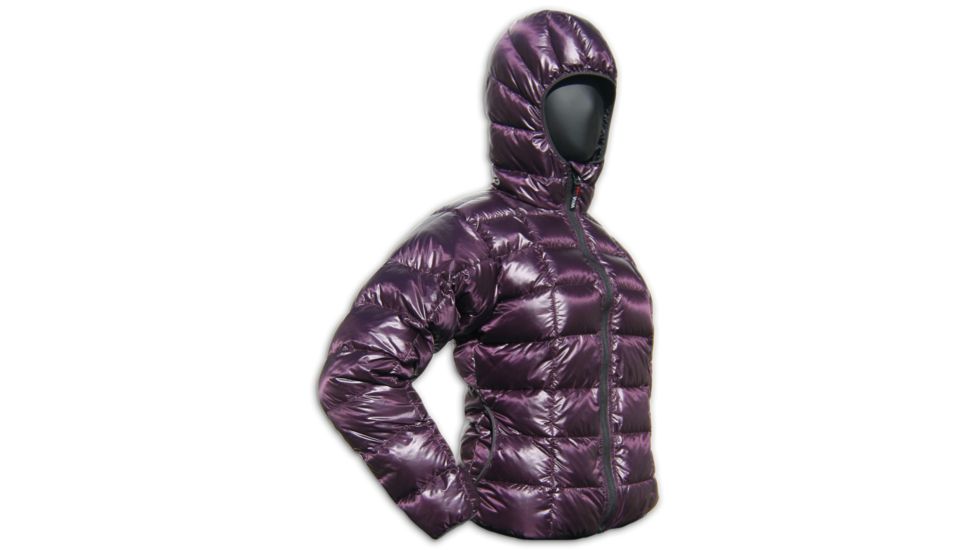 Western Mountaineering Hooded Flash Jacket - Women's, Plum, Large, FHJKWLP