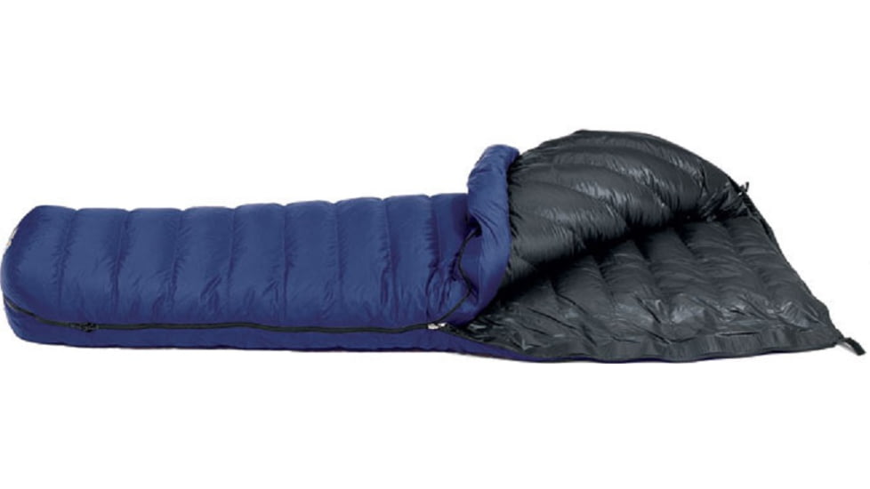 Western Mountaineering Ponderosa MF Sleeping Bag, 15F/-10C, DZ, Navy Blue, 6ft. 0in., 60PONDDZ