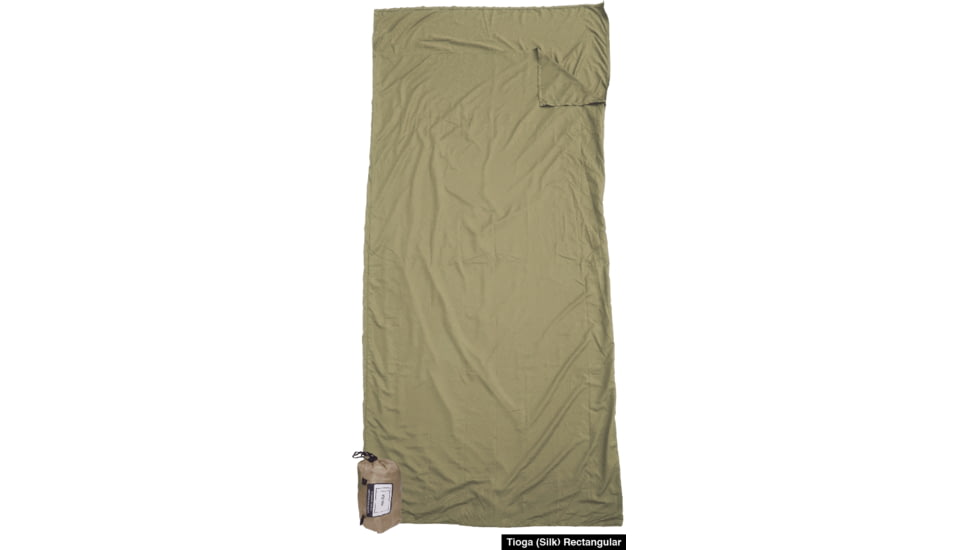 Western Mountaineering Tioga Silk Sleep Liner Taper, Gold, Regular, 60TIOGLNTR