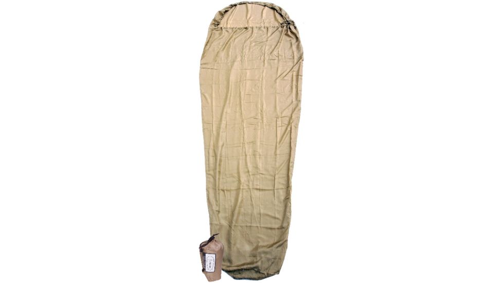 Western Mountaineering Tioga Sleep Liner, Silk, Gold, Mummy Regular, 60TIOGLNMR