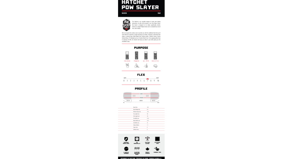Weston Hatchet Pow Slayer, 152, 106152A05F