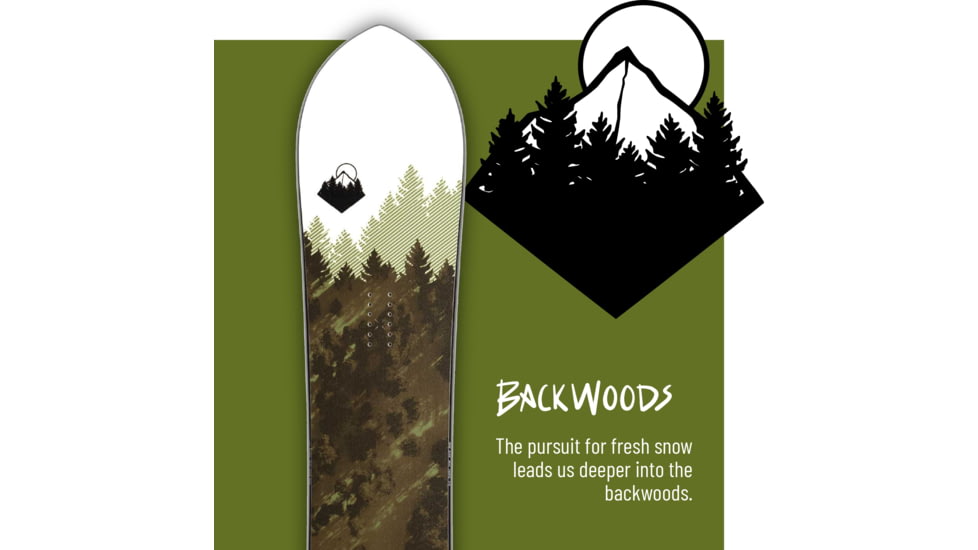 Weston Backwoods Snowboard, Green, 152, 22.006.005.152V0