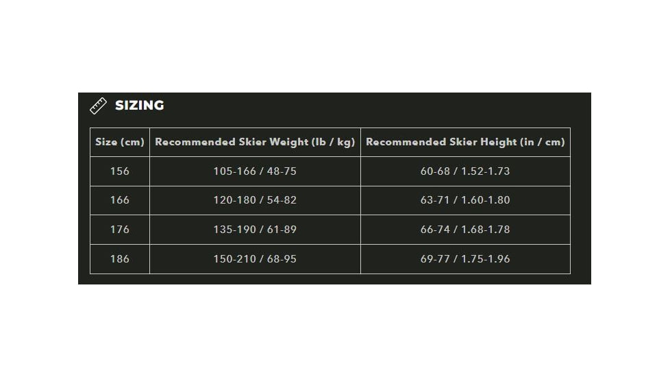 Weston Summit Ski, 166, 24.006.G21.166