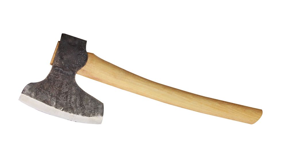 Wetterlings Short Broad Axe, American Hickory hardwood handle SAW192