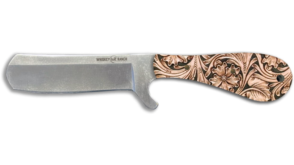 Whiskey Bent Knives Bullcutter Fixed Knife w/Satin Blade, 440 Steel Blade, 6in Overall Length, Acrylic Handle, Floral Tool, WB41-03