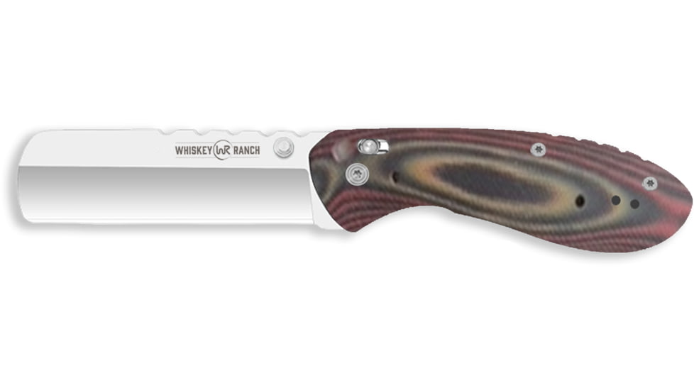 Whiskey Bent Knives Catch Pin Lock Desert Sand 2.91in Folding Knife, Satin Blade, Castrating, G10 Handle, WB65-26
