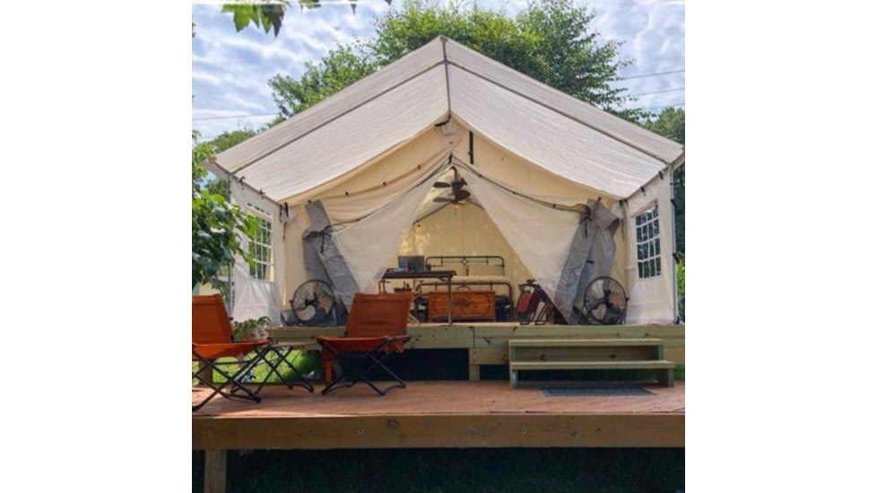 White Duck Alpha Wall Tent Canvas Porch, 8x10ft, WTCP-8x10