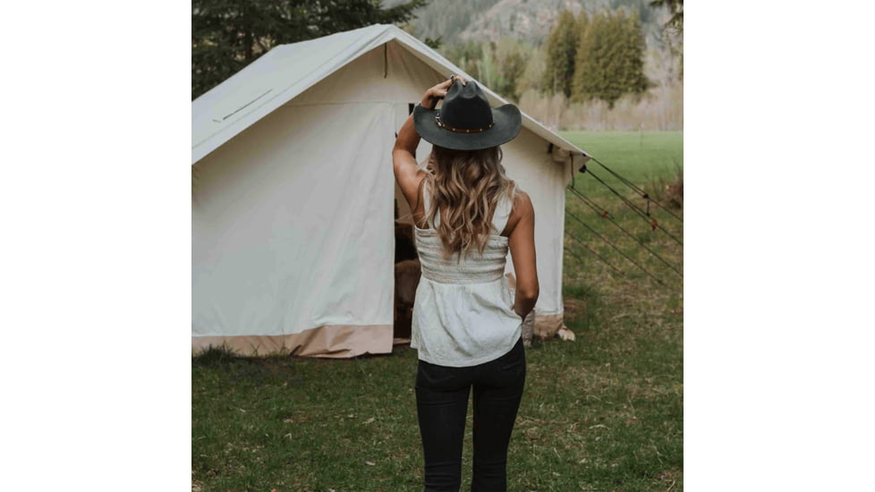 White Duck Alpha Wall Tent, Water Repellent, 10ft x 12ft, WD-0045