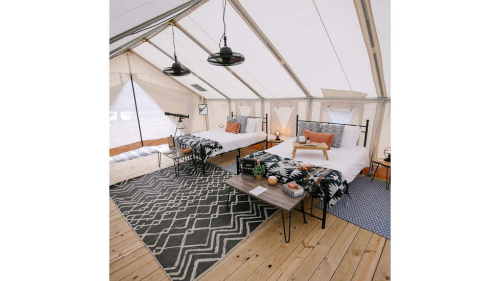 White Duck Alpha Wall Tent, Water Repellent, 16 x 20ft, WD-0024