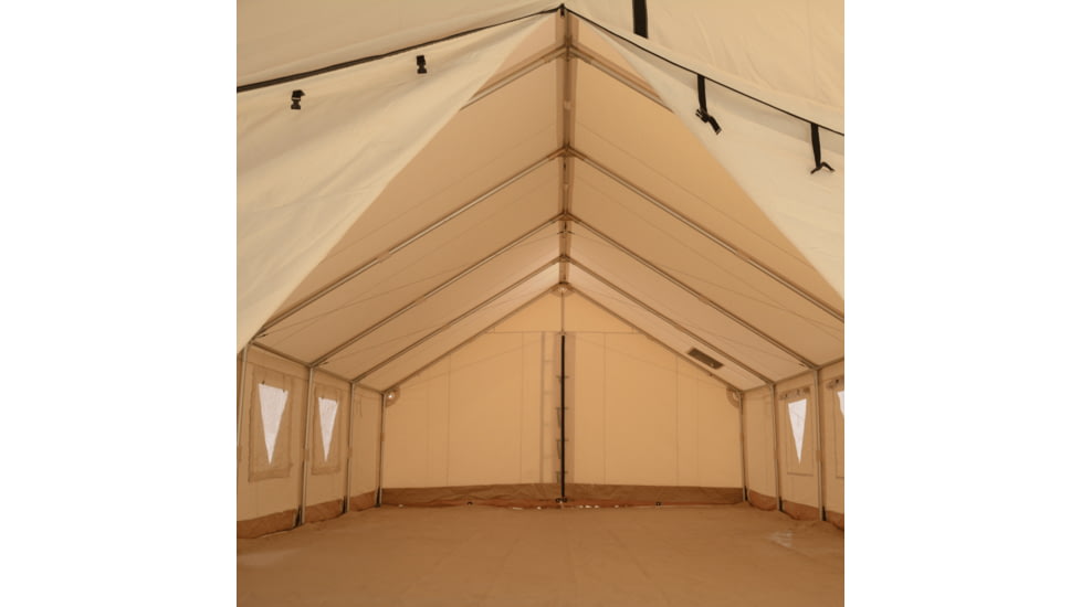 White Duck Alpha Wall Tent, Water Repellent, 16 x 20ft, WD-0024