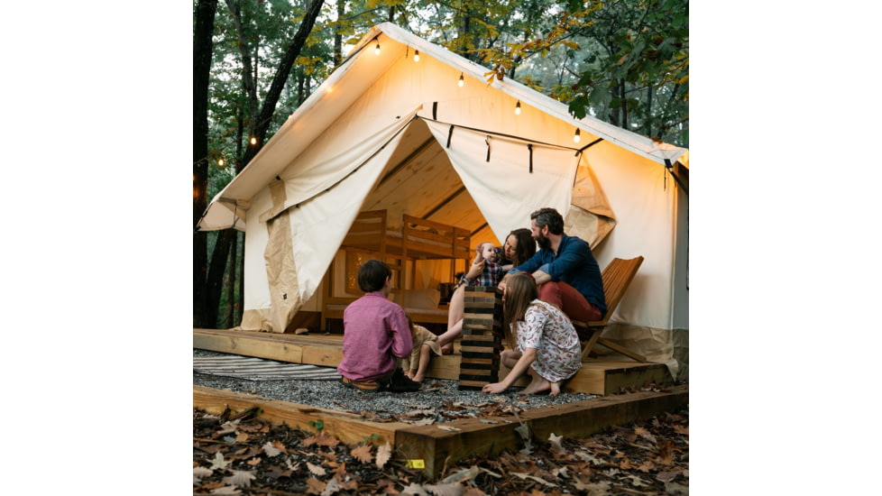 White Duck Alpha Wall Tent, Water Repellent, 16 x 20ft, WD-0024