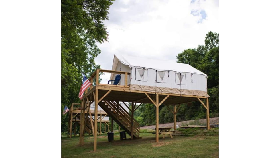 White Duck Alpha Wall Tent, Water Repellent, 16 x 20ft, WD-0024