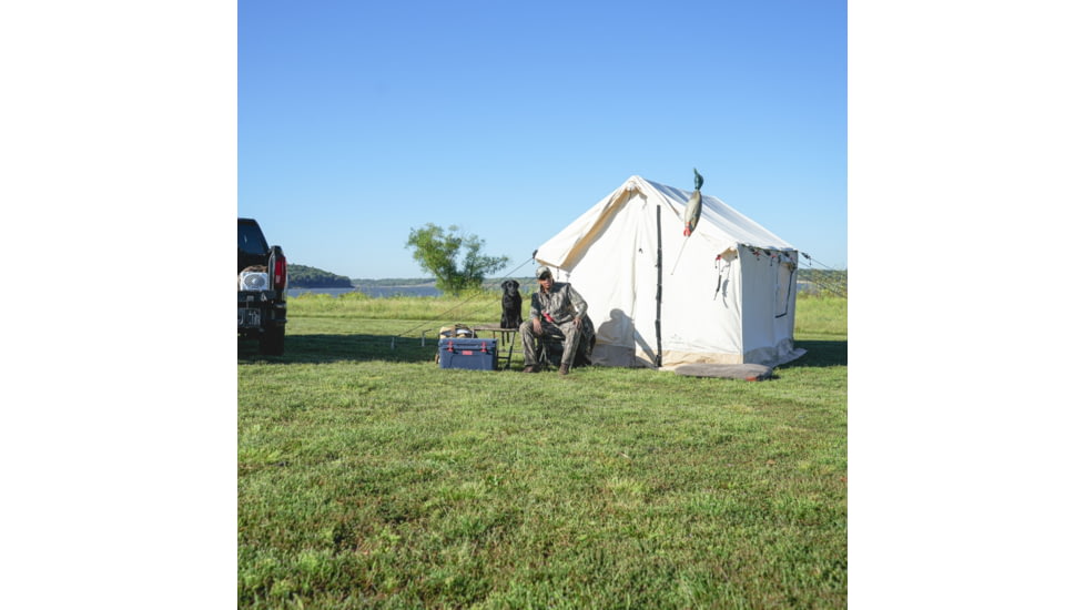 White Duck Alpha Wall Tent, Water Repellent, 8ft x 10ft, WD-0072