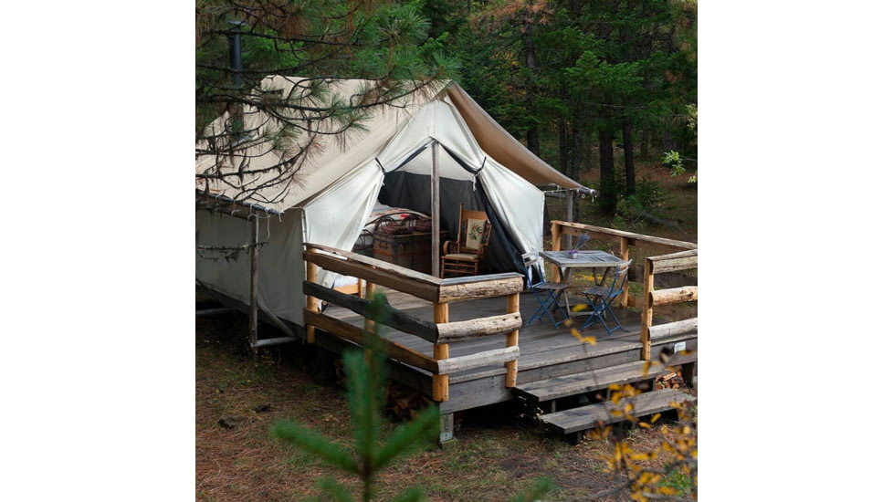 White Duck Alpha Wall Tent, Water Repellent, 8ft x 10ft, WD-0072