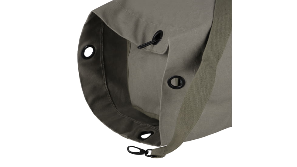 White Duck Hoplite Canvas Top Load Bag, Olive, Standard, MDS-2136