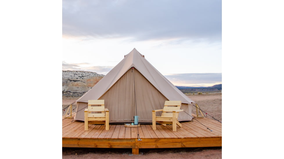 White Duck Regatta Bell Tent, Water Repellent, Sandstone Beige, 8ft, WD-0071