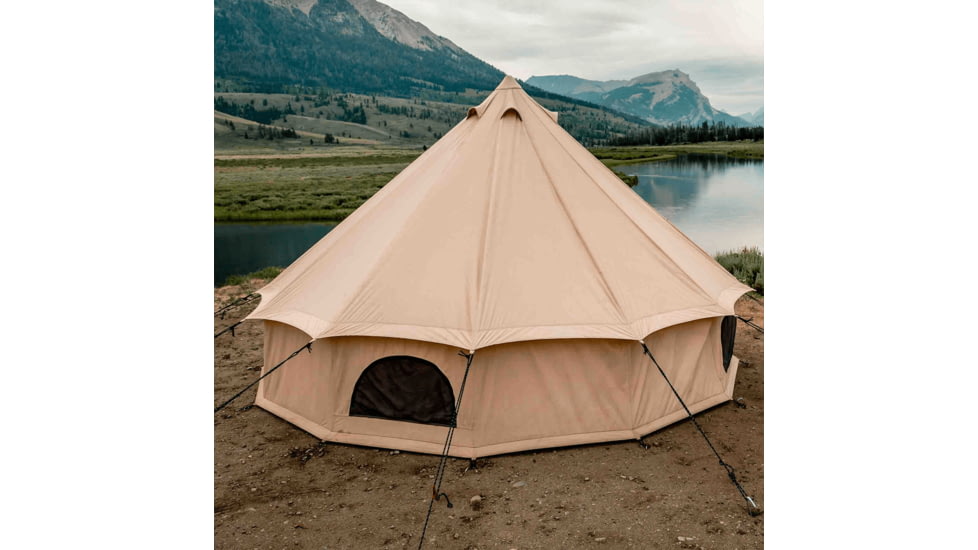 White Duck Regatta Bell Tent, Water Repellent, Sandstone Beige, 8ft, WD-0071