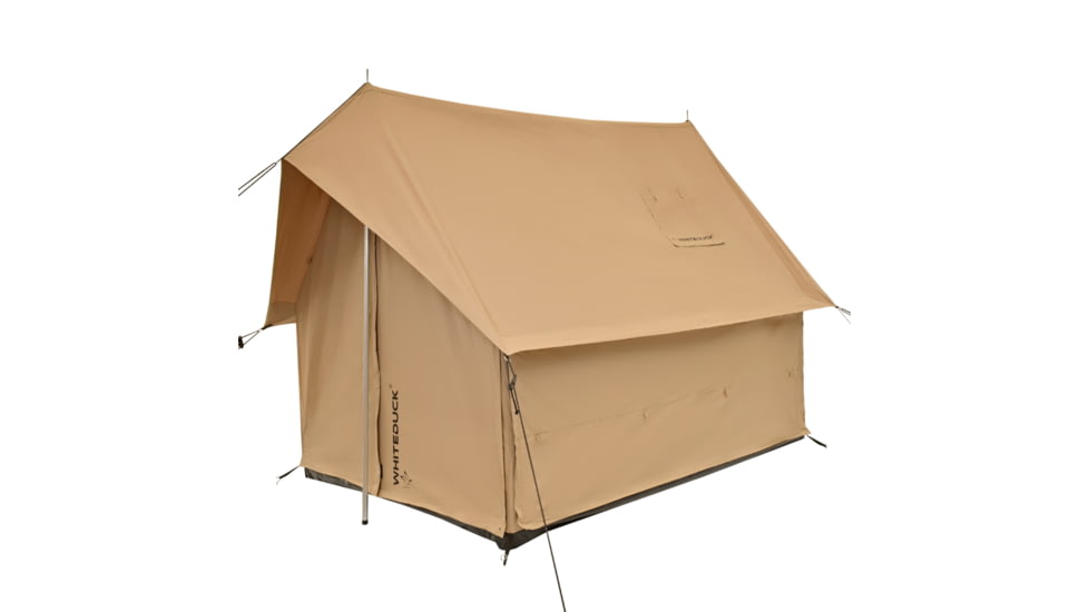 White Duck Rover Scout Tent w/ Jack Stove, Fire Water Repellent, Sandstone Beige, 6ftx8ft, WD-RBT-65