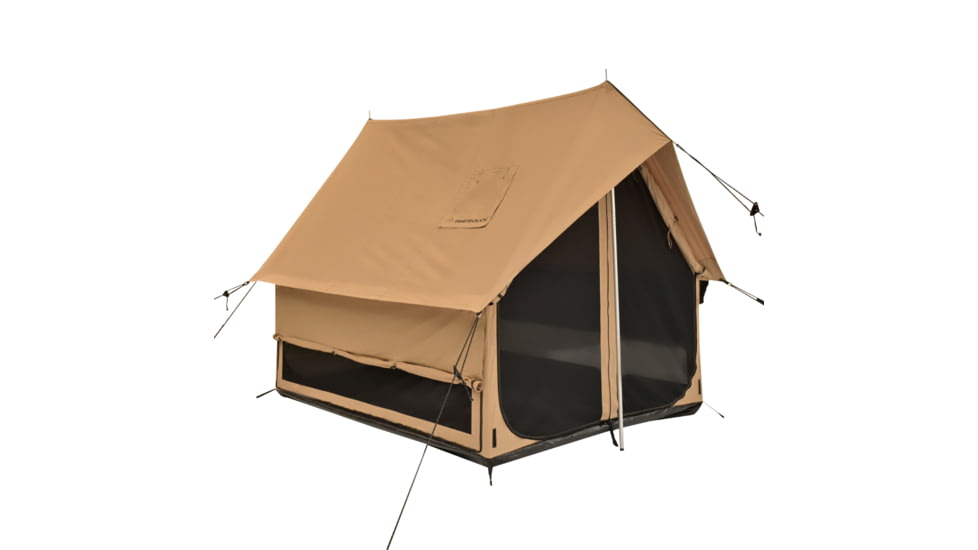 White Duck Rover Scout Tent w/ Jack Stove, Fire Water Repellent, Sandstone Beige, 6ftx8ft, WD-RBT-65