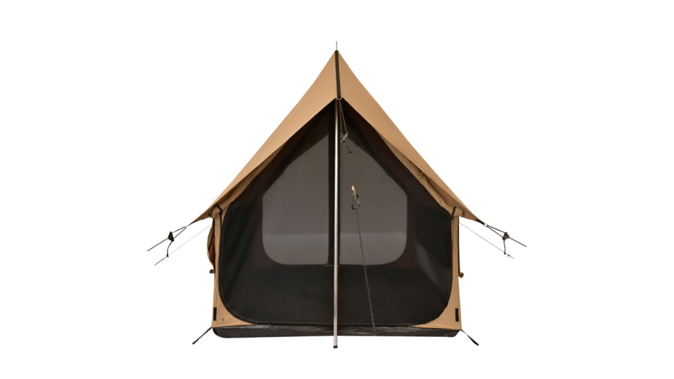 White Duck Rover Scout Tent w/ Jack Stove, Fire Water Repellent, Sandstone Beige, 6ftx8ft, WD-RBT-65